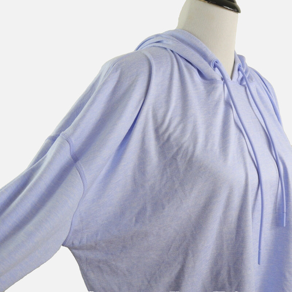 Athleta Size M Uptempo Crop Hoodie Lightweight Light Purple - Picture 7 of 11